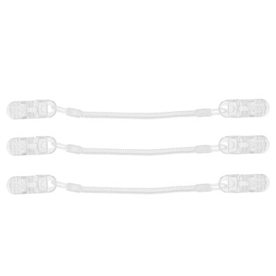 DRESSOOS 3pcs Hat Strap Retention Clips for Outdoor Activities, Windproof and Anti-Drop Chain Design, Practical PC Material Adjustable Hat Keeper Clips for Everyday Use
