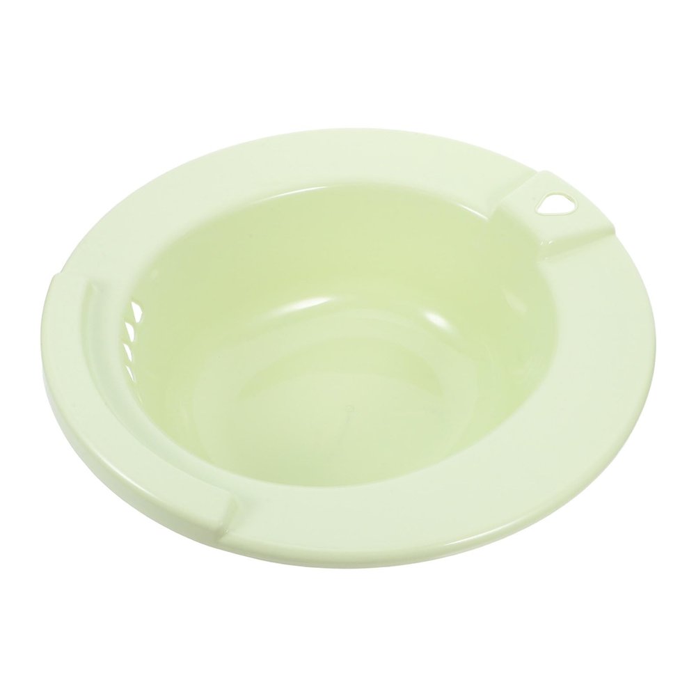 GRADENEVE Portable Deeper for Bath Seat Toilet Sitz Care Postpartum, Made of Sturdy Pp with Wide Bowl, Space-saving - and Elderly Use for Home Bathrooms