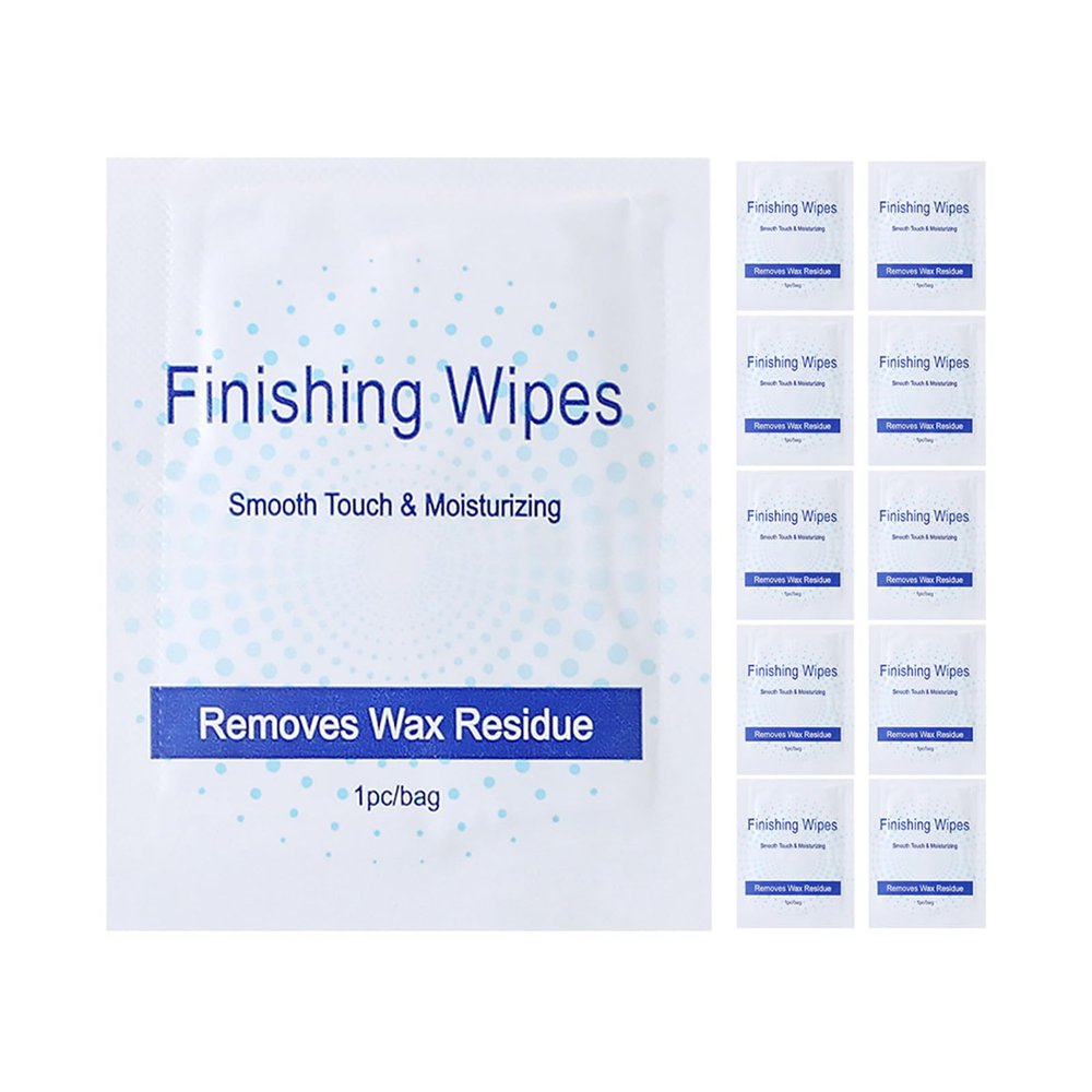 DOITOOL 30pcs Post Waxing Oil Wipes for Skin Cleansing and Residual Wax Removal, Made of Non-woven Fabrics and Glycerin, for Postwaxing Cleanup and Post-wax Care