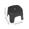 SWOOMEY 2pcs Plastic Step Stool for Bathroom and Living Room with Nonslip Surface and Smooth Finish, Sturdy PVC Foot Stool that Does Not Deform Easily, Portable for Toilet Assistance view 2