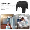 SWOOMEY 2pcs Plastic Step Stool for Bathroom and Living Room with Nonslip Surface and Smooth Finish, Sturdy PVC Foot Stool that Does Not Deform Easily, Portable for Toilet Assistance view 3