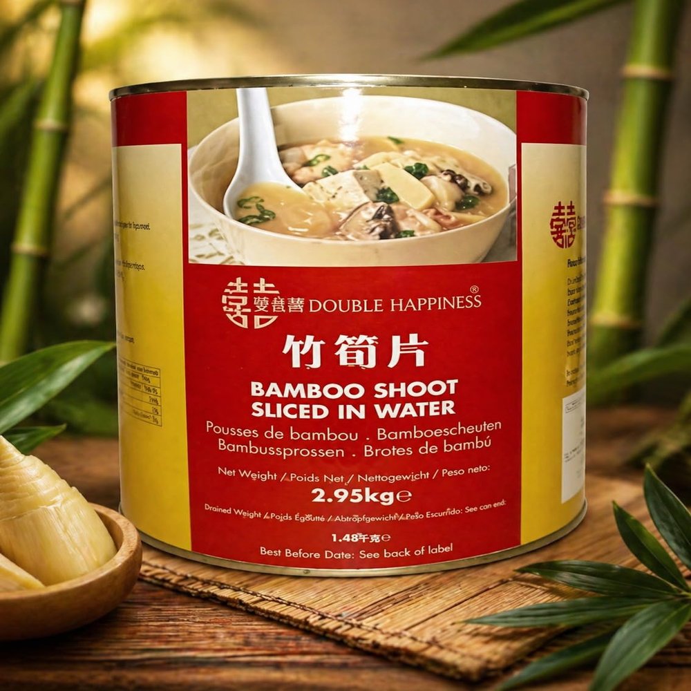 FAKHRI DOUBLE HAPPINESS Sliced Bamboo Shoots-2.95KG