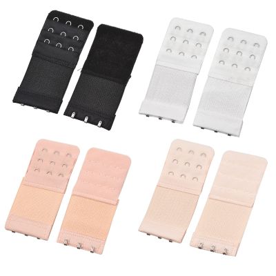 8 Pieces Portable 3-Hook Bra Extenders Brassiere Extension Straps
