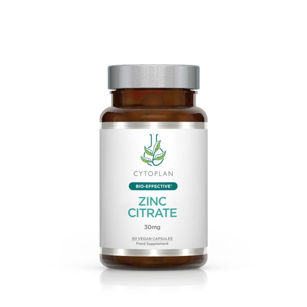 Cytoplan Zinc Citrate (30mg Zinc) Capsules 60 Supports Cognitive Health Boosts Energy Metabolism Immune System Support