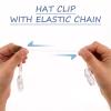 LAPYAPPE 3pcs Adjustable Windproof Hat Clip Set with Practical PC Material and Creative Design for Everyday Use and Outdoor Activities, Secure Your Hat with Sturdy Cap Fastener Clips view 3
