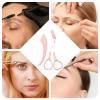 Augenbrauenschere mit Kamm - Rutschfester Pflegetrimmer | Praktisches Schnheitswerkzeug | Make-up Zubehr fr Zuhause Tglicher Gebrauch Reise Tragbare Krperpflege Routine view 3