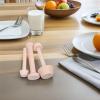 ibasenice 4Pcs Wooden Tart Mold Set Double-Sided Egg Tart Shaping Tool for Pastry Dough Muffins Cheesecakes Dessert Baking Kitchen view 4