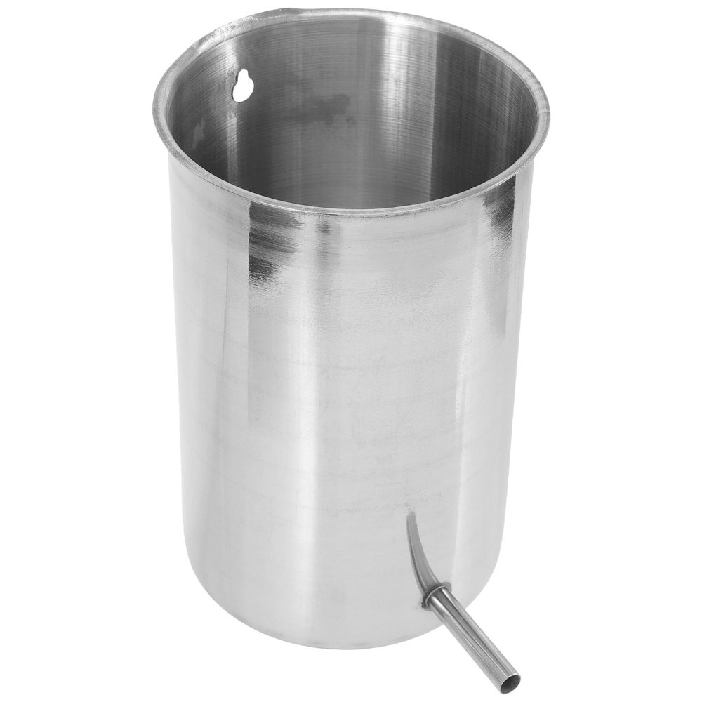 HOODANCOS 1000ml Stainless Steel Bucket with Hanging Hook, Easy to Clean and Hold, Portable Home Health Supply Suitable for Personal Cleansing and Detox