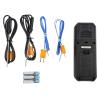 Dual Channel Digital Thermometer, K-Type Thermocouple Meter with Stainless Steel Probes, -328 to 2501F Wide Range Tester for Industrial Lab view 1