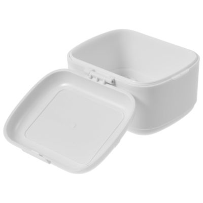BESTOMZ Lightweight Pp Denture Case with Safety Locking Closure, Compact and Beautiful Retainer Holder Box for Outdoor Use, Convenient Storage for Soaking and Cleaning Dentures