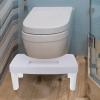 DINHEAROM Step Stool Made of Sturdy Pp Material Non-Slip Toilet for Adults with Simple Stylish Design Multi-Functional Compact Bathroom Stool for Toilets and Other Places for Comfortable view 4