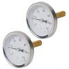 2pcs Bimetal Thermometer with Copper Sheath and Stainless Steel Housing for Boiler Buffer Tanks and Outdoor Wood Stove Applications 0-120C view 1