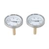 2pcs Bimetal Thermometer with Copper Sheath and Stainless Steel Housing for Boiler Buffer Tanks and Outdoor Wood Stove Applications 0-120C view 2