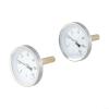 2pcs Bimetal Thermometer with Copper Sheath and Stainless Steel Housing for Boiler Buffer Tanks and Outdoor Wood Stove Applications 0-120C view 3