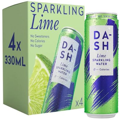 Dash By Any Flavor Sparkling Water Occasion 2026 (Dash Lime Sparkling Water 4 x 330ml)