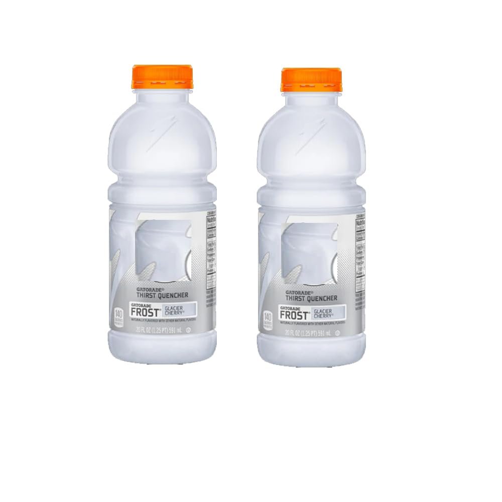 Gatorradde Cool Blue,Fruit Punch,Orange,Lemon Lime,Grape,Frost Cherry Flavoured Drink Bottles 591ml - Refreshing and Hydrating Drinks (2 x Bottles, Frost Cherry Drink 591ml)