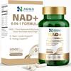 NAD+ Supplement for Men & Women with Resveratrol, 500mg NAD+ Cellular Energy Support, Anti Aging & Fatigue Reduction Formula with Green Tea, Grape Seed & Absorption Boost, White view 1