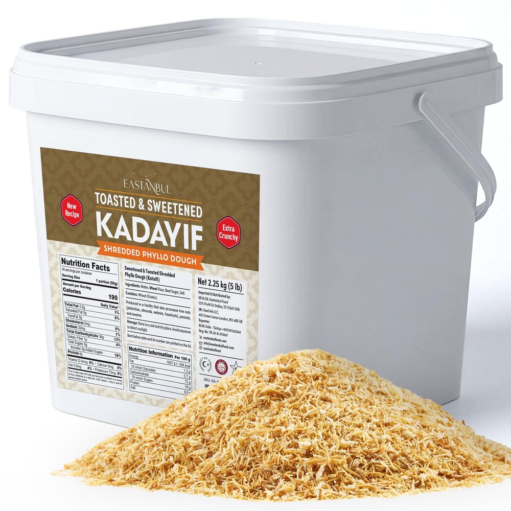 Eastanbul Baked Kataifi, Kadayif, Toasted Katafi, Extra Crunchy, 2.25kg