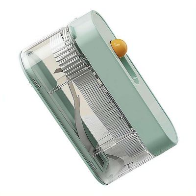 Automatic Portable Floss Pick Dispenser Floss Picks with Hygienic Sealed Design Floss Case Portable Refillable Holder for Travel Home Hotel Dinner