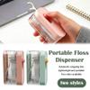 Automatic Portable Floss Pick Dispenser Floss Picks with Hygienic Sealed Design Floss Case Portable Refillable Holder for Travel Home Hotel Dinner view 3