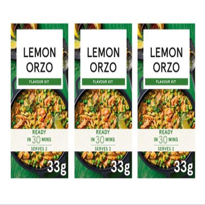 Lemon Flavour Kit, Ready in 30 Mins, Serves 2, 33g,Suitable for vegans,Pack Of 3