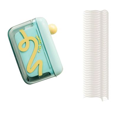 Automatic Pop-up Portable Floss Dispenser with 50 Pcs Dental Floss, Portable Refillable Tooth Pick Holder Dispenser for Home, Restaurant, and On-the-Go Oral Care (Green)