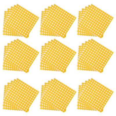DOITOOL 100pcs Greaseproof Paper Oil Absorbing Paper Yellow Sandwich Wrappers with Oil-Proof and Grease-Proof Features for Restaurants and Cafes