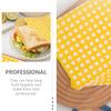 DOITOOL 100pcs Greaseproof Paper Oil Absorbing Paper Yellow Sandwich Wrappers with Oil-Proof and Grease-Proof Features for Restaurants and Cafes view 3