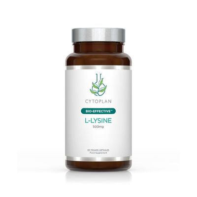 Cytoplan L Lysine Capsules 60 Optimal Absorption British Developed Scientifically Formulated High Bioavailability