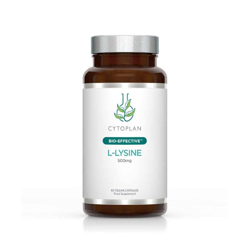 Cytoplan L Lysine Capsules 60 Optimal Absorption British Developed Scientifically Formulated High Bioavailability