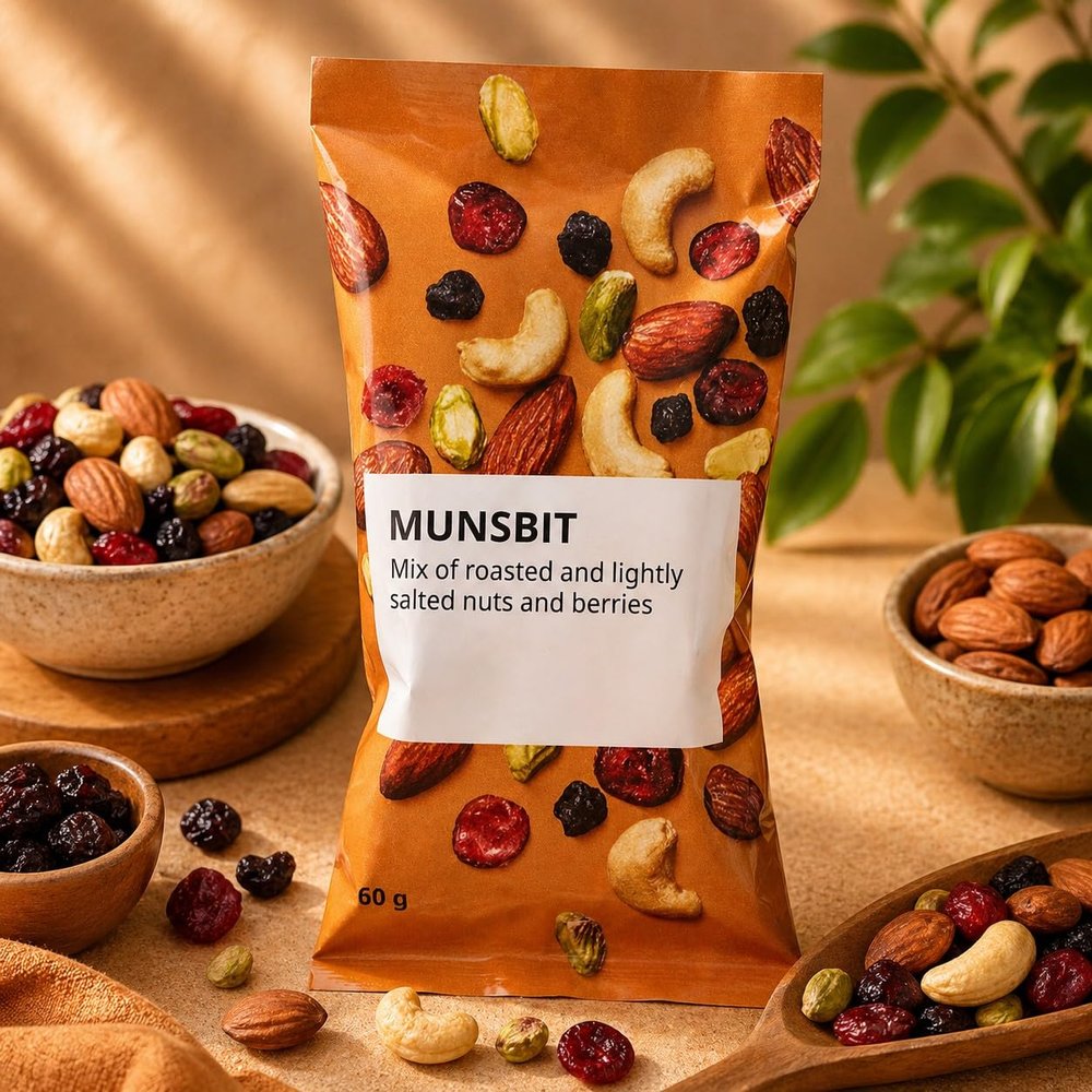 Fakhri Mix of Roasted Nuts & Berries Lightly Salted 60g Perfect Gifting Summers Snack Pack