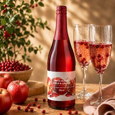 Fakhri Sparkling Apple & Lingonberry Drink 750ml Perfect Gifting Summers Refreshing Beverage