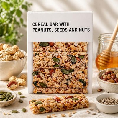 Fakhri Cereal Bar Almond & Peanut 120g Perfect Gifting Summers Snack Treat