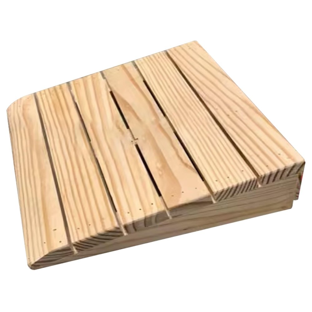 Portable Solid Wood Curb Ramps - Non-Slip Threshold Ramps for Wheelchair Accessibility, Ideal for Garage, Patio Doors, Loading Docks, Durable Design