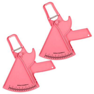 YARNOW 2pcs Body Fat Calipers Plastic Skinfold Measuring Tool with Ergonomic Grip for Accurate Body Fat Measurement for Gym