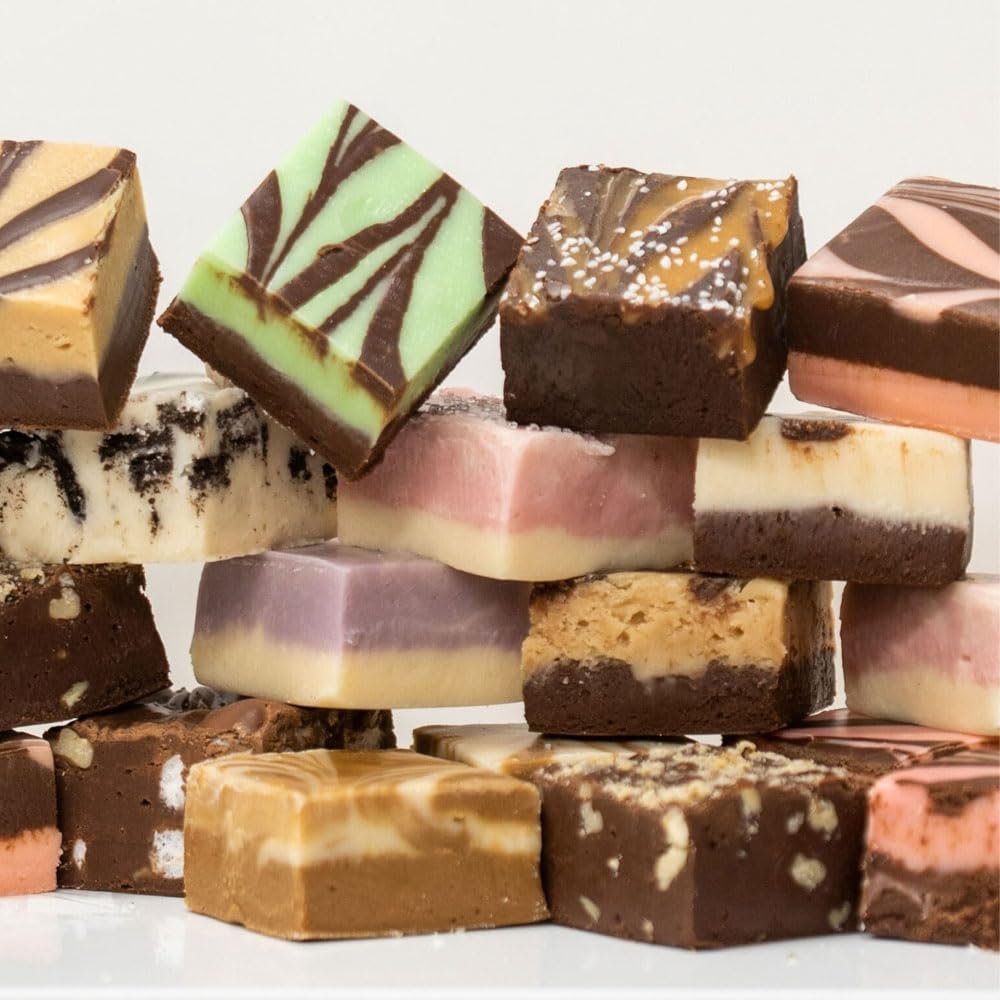 Assorted Fudge Mix - Soft and Chewy Fudge - Delicious Flavours (1kg)