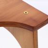 SILENRADAWN Bamboo Toilet Stool Bathroom Footstool with Great Bearing Capacity and Wear-Resistant Material Brown Colour Suitable for Home Use and Changing Shoes view 3