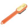 OUNONA Multifunctional Silicone for Comfortable Cleaning with Shoe Brush Grip Orange Abs and Material Versatile Shoes and Clothes view 1