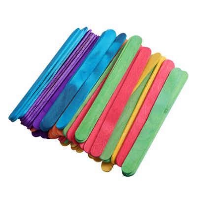 jojofuny 200pcs Wooden Ice Cream Sticks for Ice Cream Making and DIY Crafts, Easy to Clean with Smooth Surface, and Creative Craft Projects