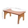 DOITOOL Bamboo Toilet Step Stool for Home Use, Wear-Resistant and Non-Slip Bathroom Foot Stool to Toilet Experience, for Changing Shoes and Daily Bathroom Assistance view 2