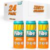 FIBE Soda | Rich in Beneficial Live Cultures | Boosts Immune System | Low Calories | Vitamin B&C | Vegan & Gluten Free | Recyclable & Sustainable (Zesty Orange - 24x250ml) view 1