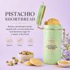 Cartwright & Butler Pistachio Shortbread Rounds in Clip-Lid Gift Tin, 150g, Buttery British Shortbread with Pistachio and Demerara Sugar, for Birthdays, Christmas, Thank You and Afternoon Tea view 2