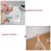 Cabilock Denture Toothbrush Set for Effective Full Denture Cleaning with Moderately Hard Bristles 4pcs and Golden Ratio Design, Pp and TPE Material Random Color for Daily Oral Care view 3