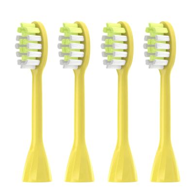 4pcs Replacement Toothbrush Heads,Compatible for Philips Series HY1100/HY1200 Electric Head(4pcs Yellow)