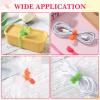 ABOOFAN 5pcs Stretchy Silicone Bands for Bento Box and USB Cable, Multifunctional Elastic Wrapping Bands with Large Size and Sturdy Material, for School and Home Use view 3