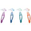 UPKOCH 4pcs Portable Denture Toothbrushes Double Head for Cleaning Half Dentures with Golden Ratio Design Made of Environmentally Friendly Pp and TPE Materials Compact Easy Random Color view 1