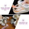 UPKOCH 4pcs Portable Denture Toothbrushes Double Head for Cleaning Half Dentures with Golden Ratio Design Made of Environmentally Friendly Pp and TPE Materials Compact Easy Random Color view 3