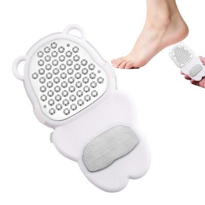Lightweight Callus Remover, Rustproof Foot Scraper, 5.90 Inches Stainless Steel with Grip, Sturdy Abs Framework, Portable Grooming Tool with Fun Style, Heel Care for Home & Shower