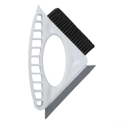 2Pcs Cleaning Brushes for Windows and Doors with Triangular Head, Designed for Precise Cleaning of Difficult For Narrow Spaces