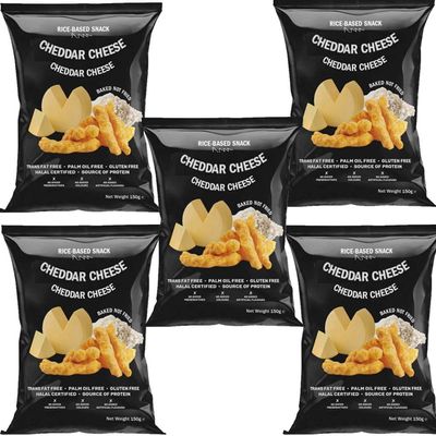 Assorted Savoury Snack Mix 150g BBQ, Cheddar Cheese & Sour Cream & Onion Flavours, Crispy Crunchy Mixed Snacks, Bold Sharing Pack (12 x Pack, Cheddar Cheese)